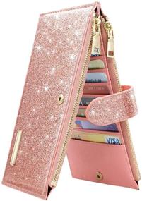 img 4 attached to 💎 Coco Rossi Glitter Organizer Women's Wallets - Your Perfect Sparkling Accessory!