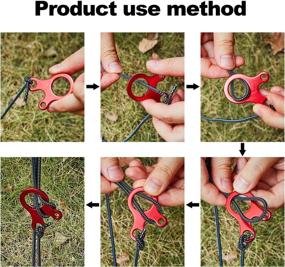 img 1 attached to SATINIOR Aluminum Adjuster Tensioners Adjusters Outdoor Recreation