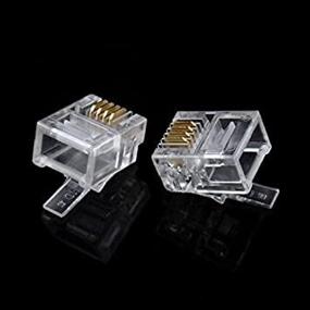 img 3 attached to 50Pcs Durable Modular Telephone Connector