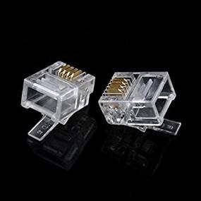 img 1 attached to 50Pcs Durable Modular Telephone Connector