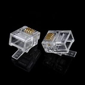 img 4 attached to 50Pcs Durable Modular Telephone Connector
