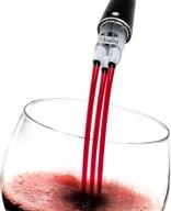 🍷 tribella - air speed wine aerator with single-injected polycarbonate spouts, handcrafted user-friendly, no-drip wine pouring device, red wine decanter, wine pouring accessory logo