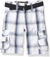 🩳 lee boys' dungarees wyoming cargo shorts with belt: trendy style and ultimate functionality logo