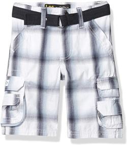 img 1 attached to 🩳 Lee Boys' Dungarees Wyoming Cargo Shorts with Belt: Trendy Style and Ultimate Functionality