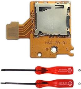 img 4 attached to lenboes Original Micro TF SD Card Slot: Replacement Repair Part for Nintendo Switch NS NX Console 2017 - High-Quality Solution