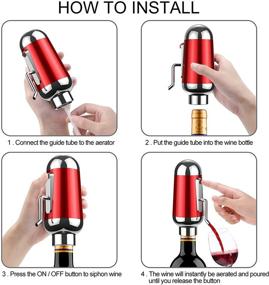 img 2 attached to 🍷 ADWSET Electric Wine Aerator Pourer: Smart 1-Button Dispenser for Perfect Wine Pour