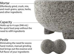 img 3 attached to 🍳 Enhance Your Culinary Experience with the Vasconia 4-Cup Granite Molcajete Mortar and Pestle