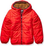 🧥 boys' clothing sherpa toddler heavyweight winter jacket logo