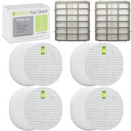 🔬 high-quality greenvacshop professional replacement filters (xff80 xhf80) logo