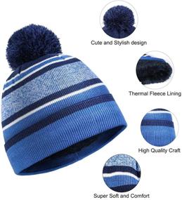 img 3 attached to 🧣 Windproof Thermal Toddler Winter Beanie - Boys' Accessories