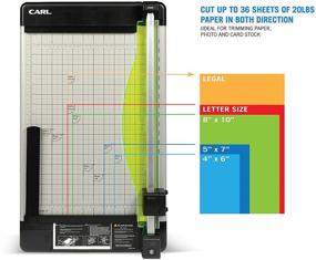 img 3 attached to CARL 18-inch Heavy 📏 Duty Rotary Paper Trimmer - 12238