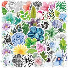 img 3 attached to 🌸 Pengxiaomei 100 Pack Flower Stickers: Waterproof, Cute, and Trendy Decals for Teens - Ideal for Laptops, Skateboards, Cups, Hydro Flasks, Phones, and More!