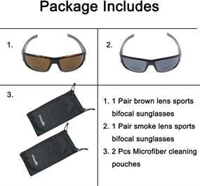 img 1 attached to 🕶️ HYKaada Bifocal Reading Sunglasses: 2 Pairs of Nearly Invisible Line Sports UV Protection Sun Readers for Men and Women