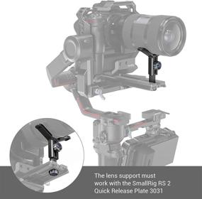 img 3 attached to Держатель объектива для стабилизатора DJI RS 2 / RS2 - 2850: Регулируемая по высоте компанией SMALLRIG Camera.