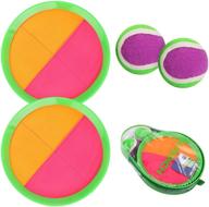 🎾 u&amp;c toss and catch ball set: paddle ball and catch game for kids and adults - beach, yard, lawn, outdoor, and indoor fun - includes 2 sticky paddles, 2 balls, and 1 bag логотип