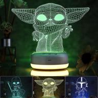 3d star wars night light for kids - 3 patterns & 16 color change decor lamp - warm white sleep light - best star wars toys for boys & girls - birthday & christmas gifts for star wars fans логотип