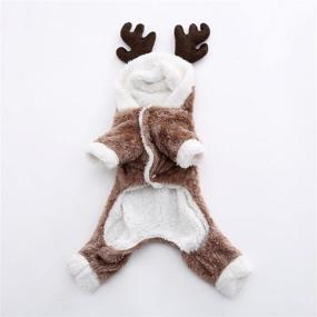 img 1 attached to Толстовка с капюшоном Delifur Christmas Reindeer Costume