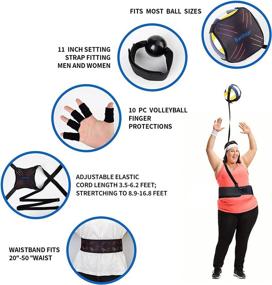 img 3 attached to 🏐 Enhance Your Volleyball Skills with Banhear Volleyball Practice Equipment Aid and Solo Soccer Trainer Kit: Perfect for Serving, Spiking, Setting & Arm Swing Practice - Ideal Volleyball Gift for Beginners & Pro Players