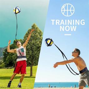 img 2 attached to 🏐 Enhance Your Volleyball Skills with Banhear Volleyball Practice Equipment Aid and Solo Soccer Trainer Kit: Perfect for Serving, Spiking, Setting & Arm Swing Practice - Ideal Volleyball Gift for Beginners & Pro Players