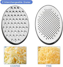 img 2 attached to 🧀 Cheese Grater Akamino Grater Lemon: With Food Storage Container & Lid Grinder - Perfect for Hard Parmesan, Ginger, Vegetables, Butter (Black)