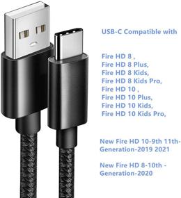 img 3 attached to ⚡️ Extra Long 6.6 Ft Micro USB Charging Cable & USB C Cord for Kindle Fire HD, HDX 6", 7", 8.9", 9.7", Fire 6, 7, 8, 10 and Kindle E-Reader - Enhanced SEO