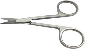 img 2 attached to 🔪 ANEX Professional Embroidery & Craft Small Precision Scissors: All Metal Stainless Steel, 3.5 inches, Straight Blade Type - Silver