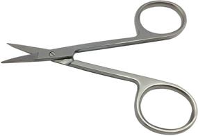 img 3 attached to 🔪 ANEX Professional Embroidery & Craft Small Precision Scissors: All Metal Stainless Steel, 3.5 inches, Straight Blade Type - Silver