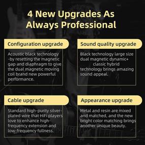 img 2 attached to KZ ZSN Pro X Earbuds Earphones Yinyoo - Hybrid Dynamic Driver Balanced Armature Headphones, Dual Driver 1DD 1BA, Deep Bass Stereo Sound, Ergonomic & Comfortable (with mic, Black)