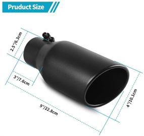 img 3 attached to Выхлопной наконечник YITAMOTOR из нержавеющей стали Professional