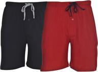 🩳 hanes men's 2-pack cotton lounge drawstring knit shorts with waistband & pockets - comfortable and functional shorts for men logo