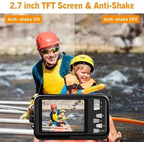 img 2 attached to 📷 Waterproof Camera 10FT Anti Shake 16X Zoom Underwater Camera 1080P FHD 30MP Video Waterproof Digital Camera for Snorkeling and Vacation (Black)