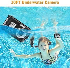 img 1 attached to 📷 Waterproof Camera 10FT Anti Shake 16X Zoom Underwater Camera 1080P FHD 30MP Video Waterproof Digital Camera for Snorkeling and Vacation (Black)