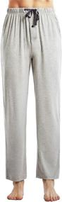 img 3 attached to Lightweight Navy Blue Men's Sleep & Lounge Apparel by Ham Sam Bottoms