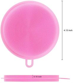 img 3 attached to Revolutionize Dish Cleaning with 8-Piece Reusable Silicone Kitchen Sponge - BPA-Free, Food-Grade Scrubber for Effortless Dishes Washing - Innovative Kitchen Gadgets Brush and Accessories
