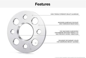 img 3 attached to StanceMagic - 5 мм Центральные колесные проставки 4x100 для Honda Accord Civic Fit CRX Prelude, Acura Integra GS GSR LS DA DC2 DC4, Mini Cooper - Набор из 2 шт (диаметр отверстия 56,1 мм)