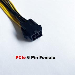 img 3 attached to Endlesss 6 Pin To 2 X 8 Pin (6 2) PCIe Adapter Power Cable PCI Express Y - Splitter Cable 9 Inches (2 Pack)