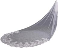 💍 elegant lace edge sequins cathedral length long bridal wedding veil with comb by babyonline logo