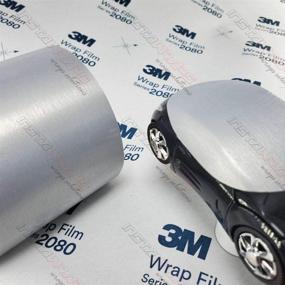 img 4 attached to 🚗 3M 1080 BR120 BRUSHED ALUMINUM 60"x12" Vinyl Wrap: Premium Quality Automotive Wrap in Brushed Aluminum Finish