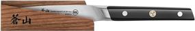 img 3 attached to 🔪 Cangshan TC Series 1020946 Swedish Sandvik 14C28N Steel Forged 3.5-Inch Paring Knife and Wood Sheath Set - High-Quality Stainless Steel Paring Knife with Protective Sheath