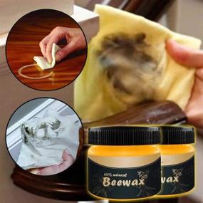 img 1 attached to 🪟 Beeswax Furniture Polish & Wood Seasoning - Natural Wood Wax for Complete Furniture Care & Cleaning (1PCS)