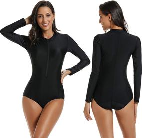 img 3 attached to 🦋 LafyKoly Rashguard Protection Swimsuit Butterfly Women's Clothing: Stylish and Protective Swimwear