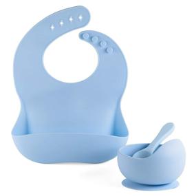 img 4 attached to 🍽️ Adjustable Silicone Suction Feeding Set for Toddlers and Kids - Home Store