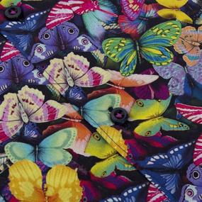 img 1 attached to Xoos Paris Printed Multicolors Butterflies