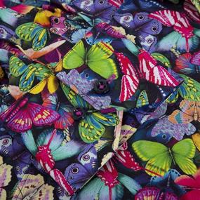 img 2 attached to Xoos Paris Printed Multicolors Butterflies