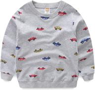 👕 cute cartoon printed sweatshirt: mud kingdom little boys' casual pullover logo