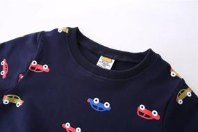 img 1 attached to 👕 Cute Cartoon Printed Sweatshirt: Mud Kingdom Little Boys' Casual Pullover