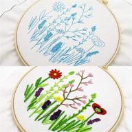 🌸 beginner's embroidery kit: cross stitch plant & flower patterns, funny starter kit for decor - 1pcs logo