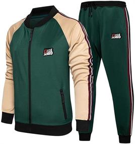 img 4 attached to 🏃 Ultra-Comfort Sweat Jacket Tracksuit Joggers for Active Men's Sports Clothing
