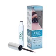 feg eyelash rapid eye lash growth serum for lash and brow – fast & effective growth for longer & darker eyelashes – best natural serum to enhance lash growth in the market – single pack logo