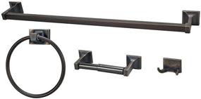 img 2 attached to Enhanced Hardware House 68-9554 Sunset Bath Set in Elegant Oil Rubbed Bronze for Optimal Style and Durability